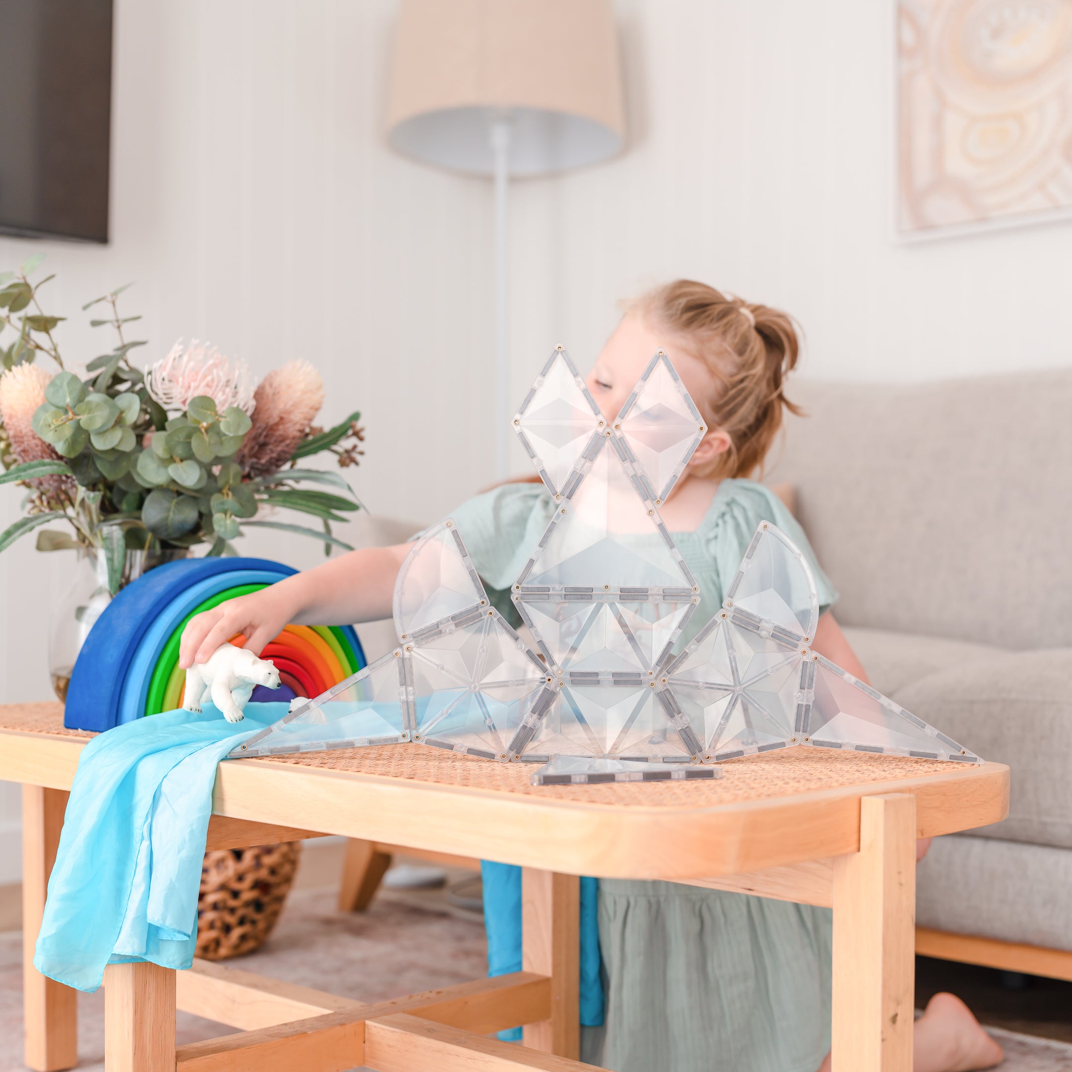 Connetix - Clear Shape Expansion Pack - 24 Piece Magnetic Tiles - Connetix - littleyoyo.ca
