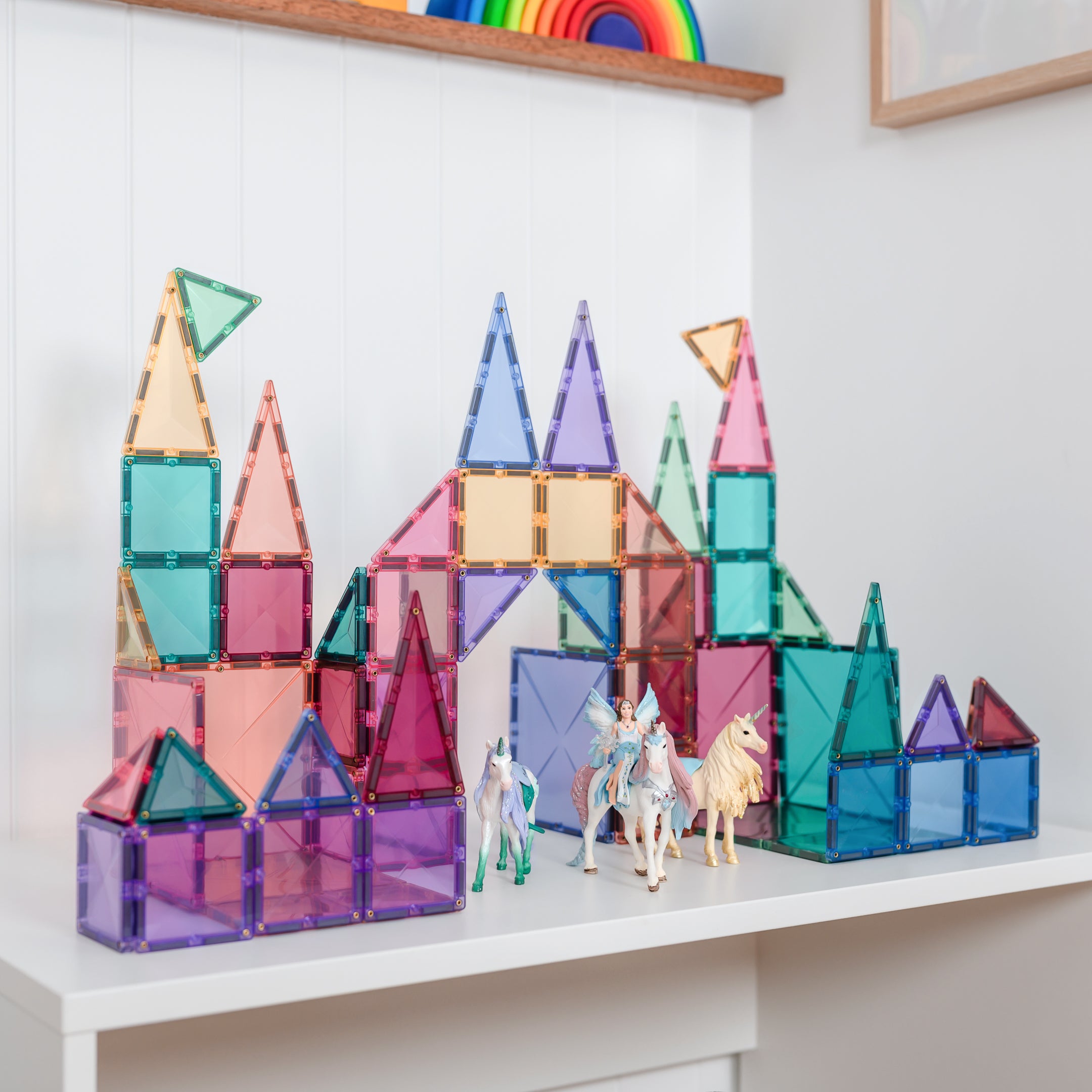 Connetix - Pastel Starter Pack - 64 Piece Magnetic Tiles - Connetix - littleyoyo.ca