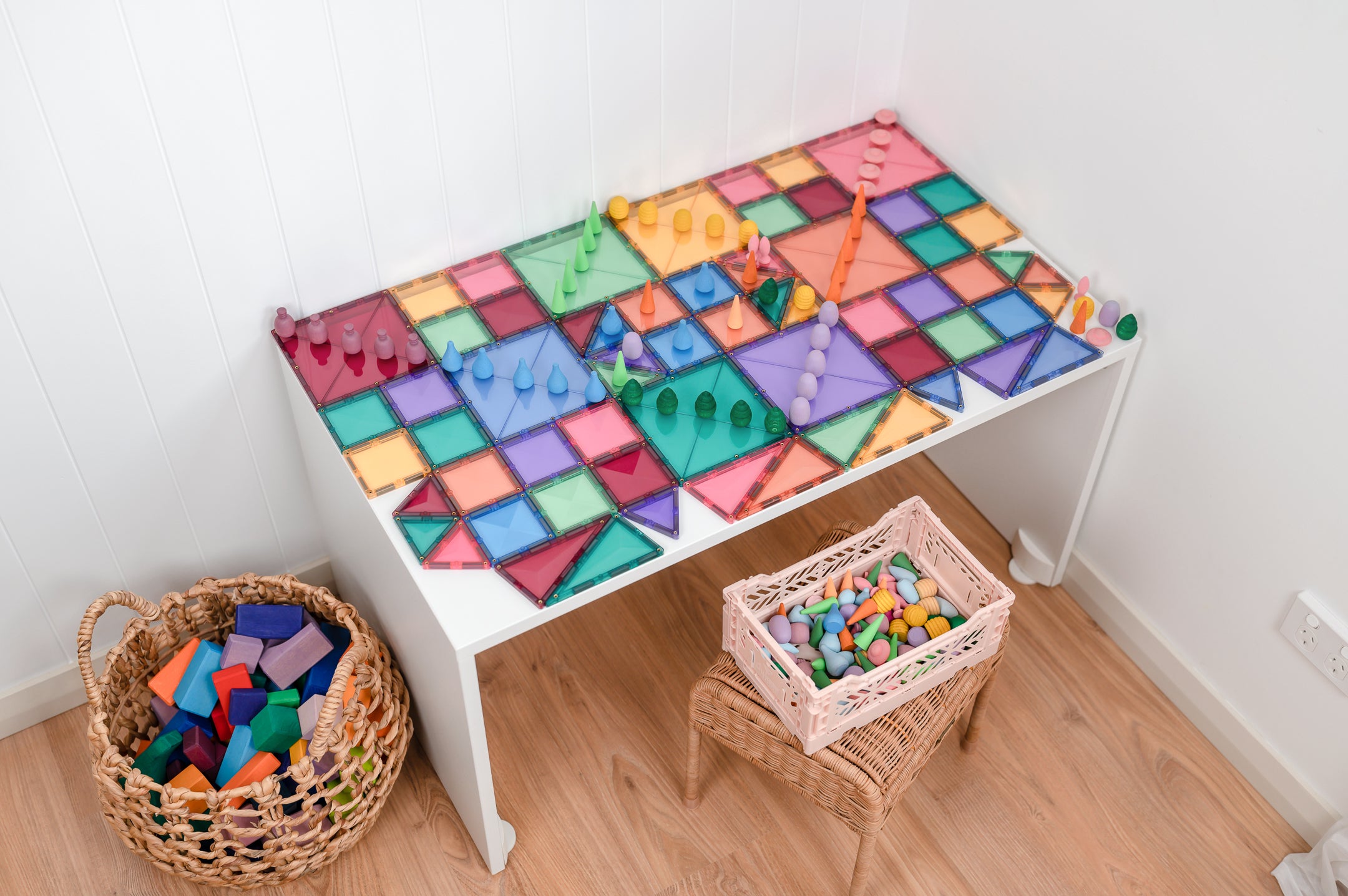 Connetix - Pastel Starter Pack - 64 Piece Magnetic Tiles - Connetix - littleyoyo.ca