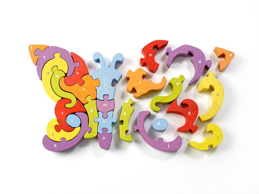 BeginAgain - Butterfly A to Z Puzzle - BeginAgain - littleyoyo.ca