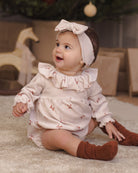 Quincy Mae Wendy Romper Red Bows