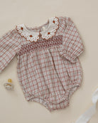 Quincy Mae Callie Romper Christmas Plaid