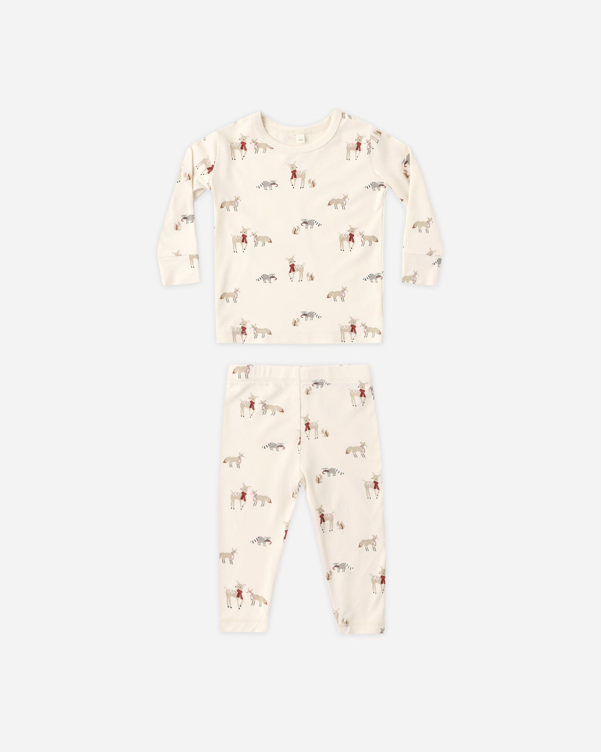 Quincy Mae Bamboo Pajama Set Forest Friends