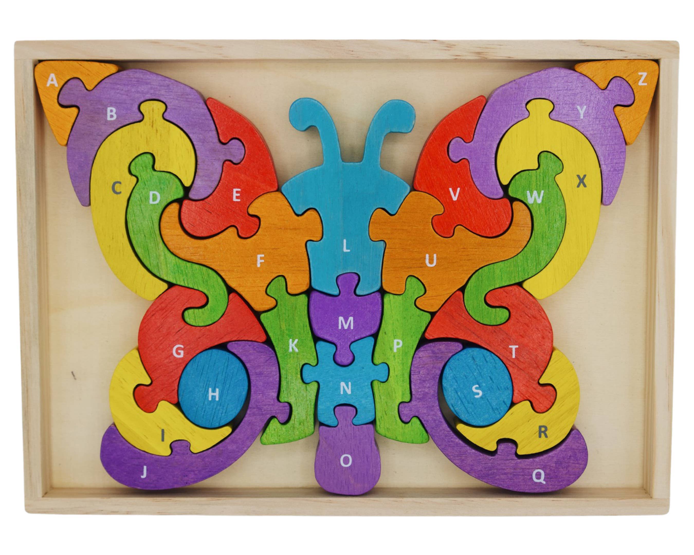 BeginAgain - Butterfly A to Z Puzzle - BeginAgain - littleyoyo.ca