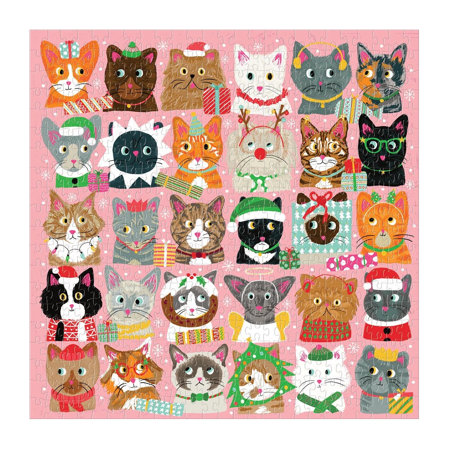 Festive Furballs - 500 Piece Jigsaw Puzzle - Galison - littleyoyo.ca