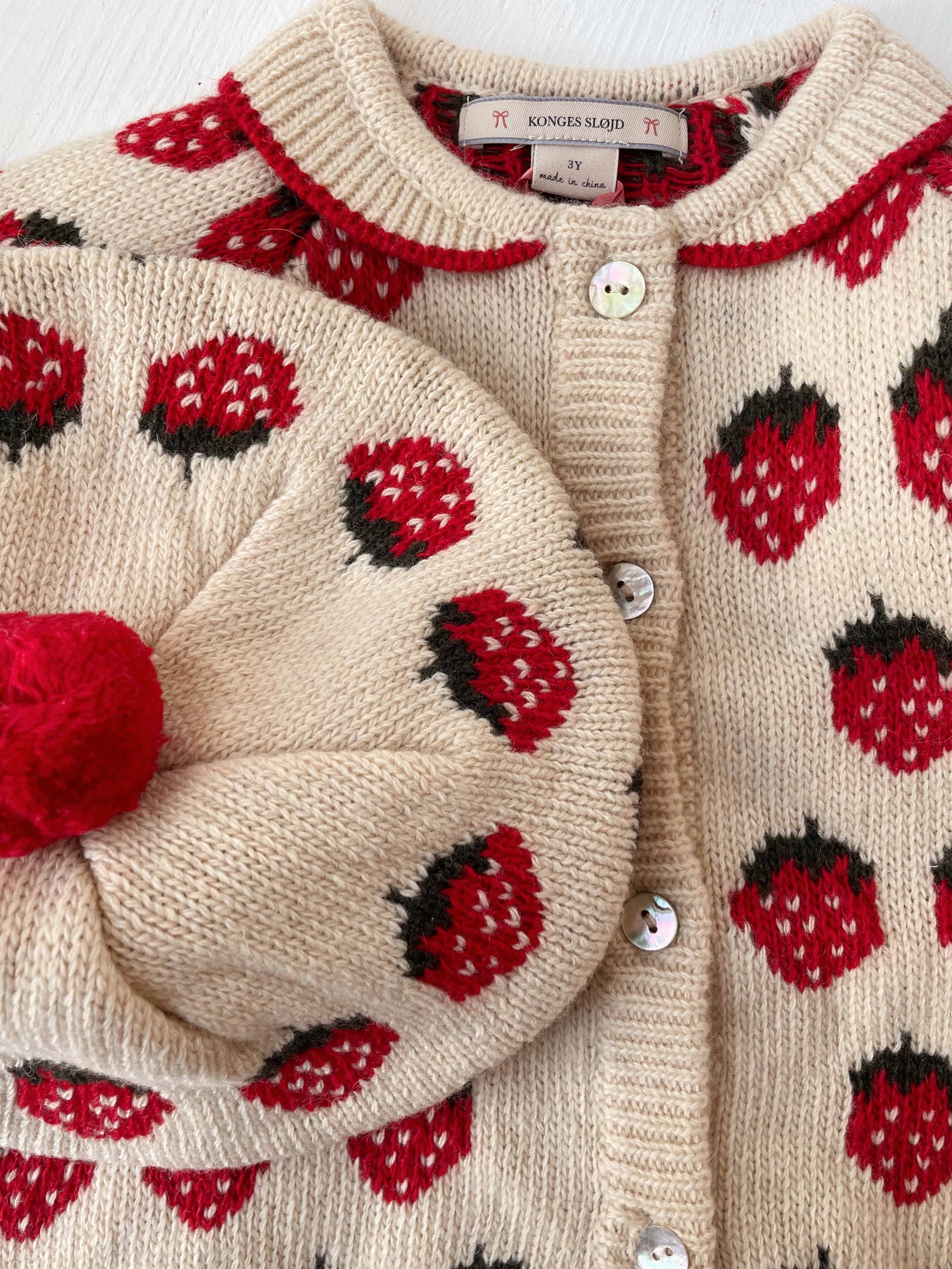 Konges Slojd - Belou Knit Cardigan - Strawberry