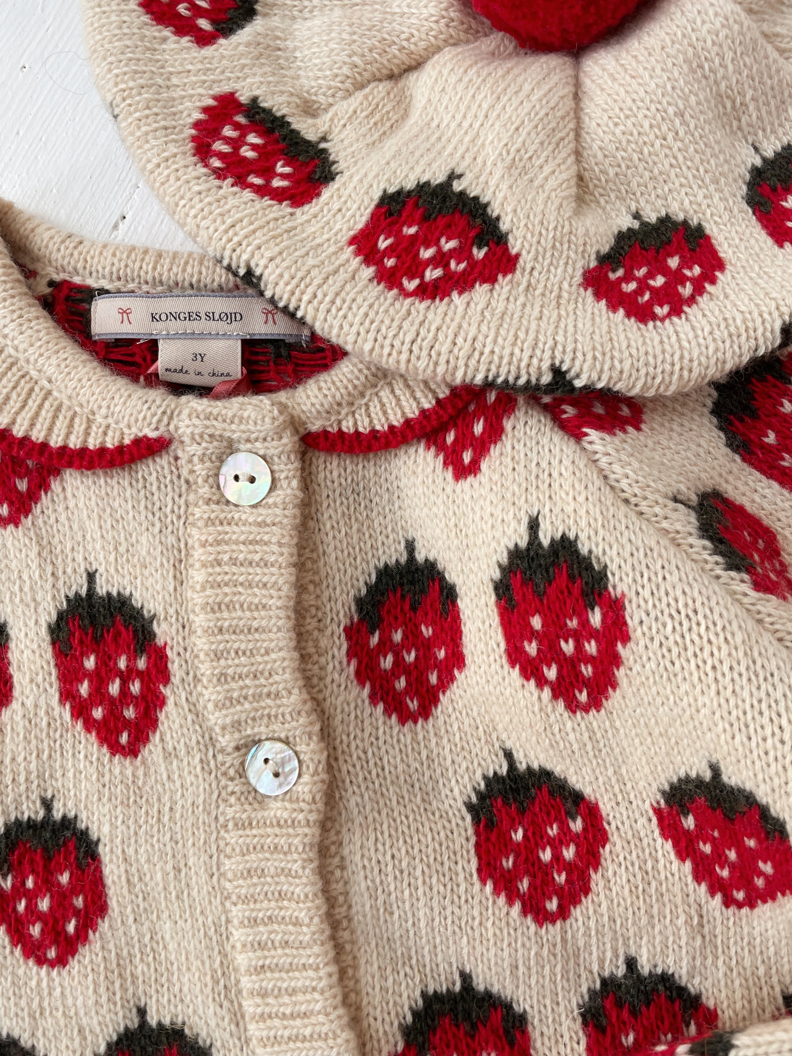 Konges Slojd - Belou Knit Cardigan - Strawberry