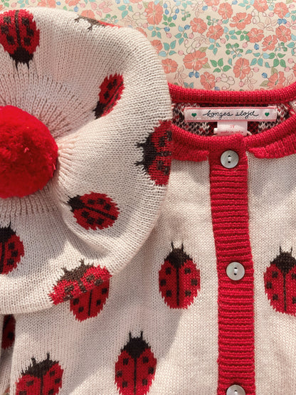 Konges Slojd - Belou Knit Ladybug Cardigan