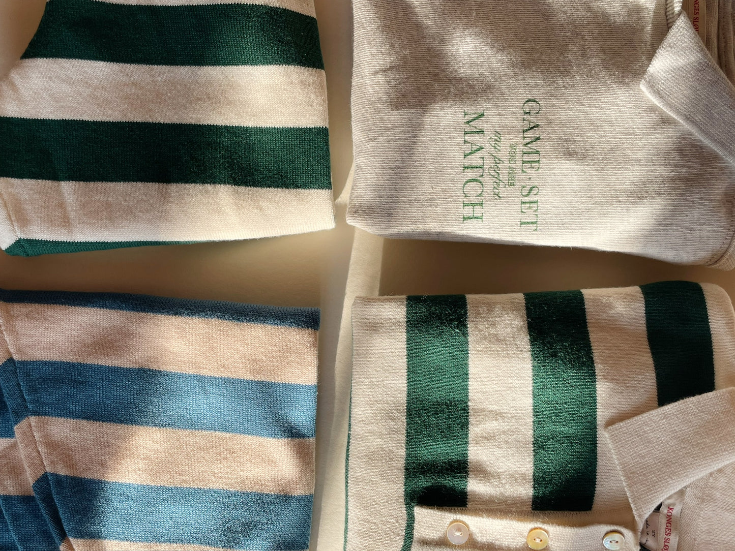 Konges Slojd - Spotty LS Polo GOTS - Off White Melange