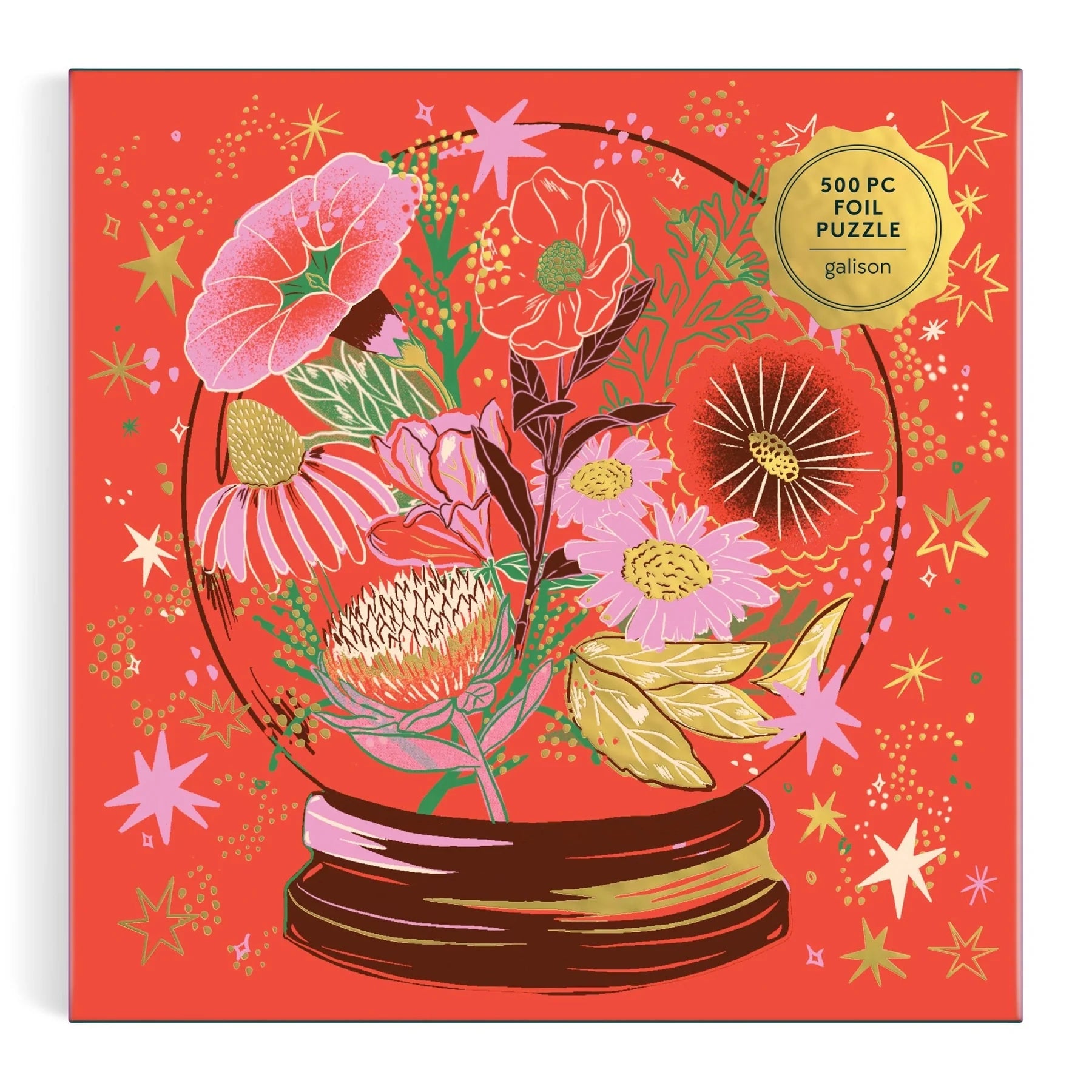 Flower Gazing - 500pc Foil Jigsaw Puzzle - Galison - littleyoyo.ca