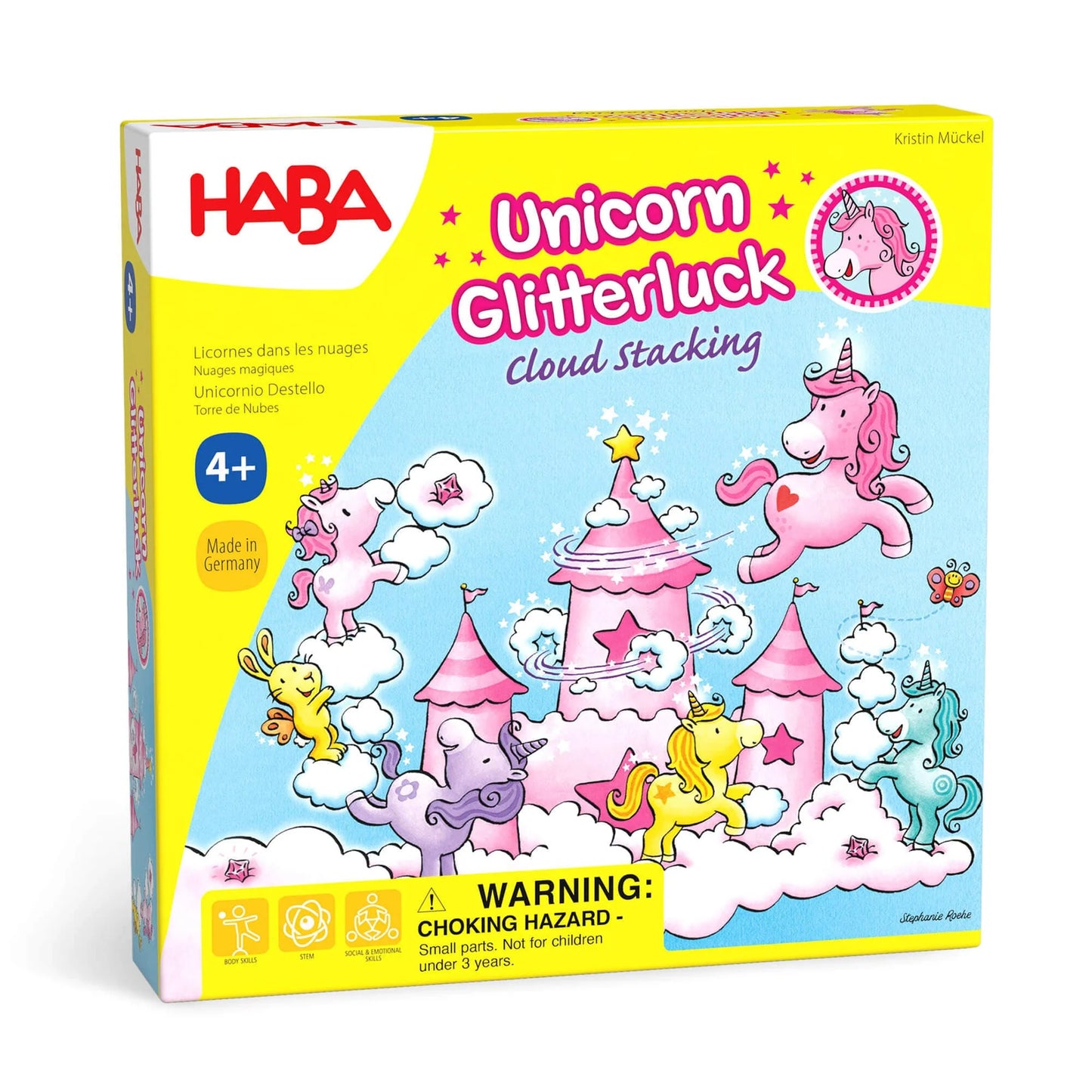 HABA - Unicorn Glitterluck - Cloud Stacking