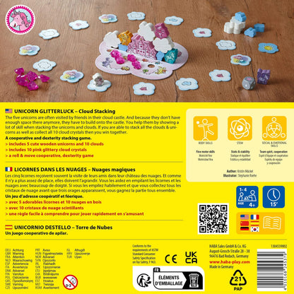 HABA - Unicorn Glitterluck - Cloud Stacking