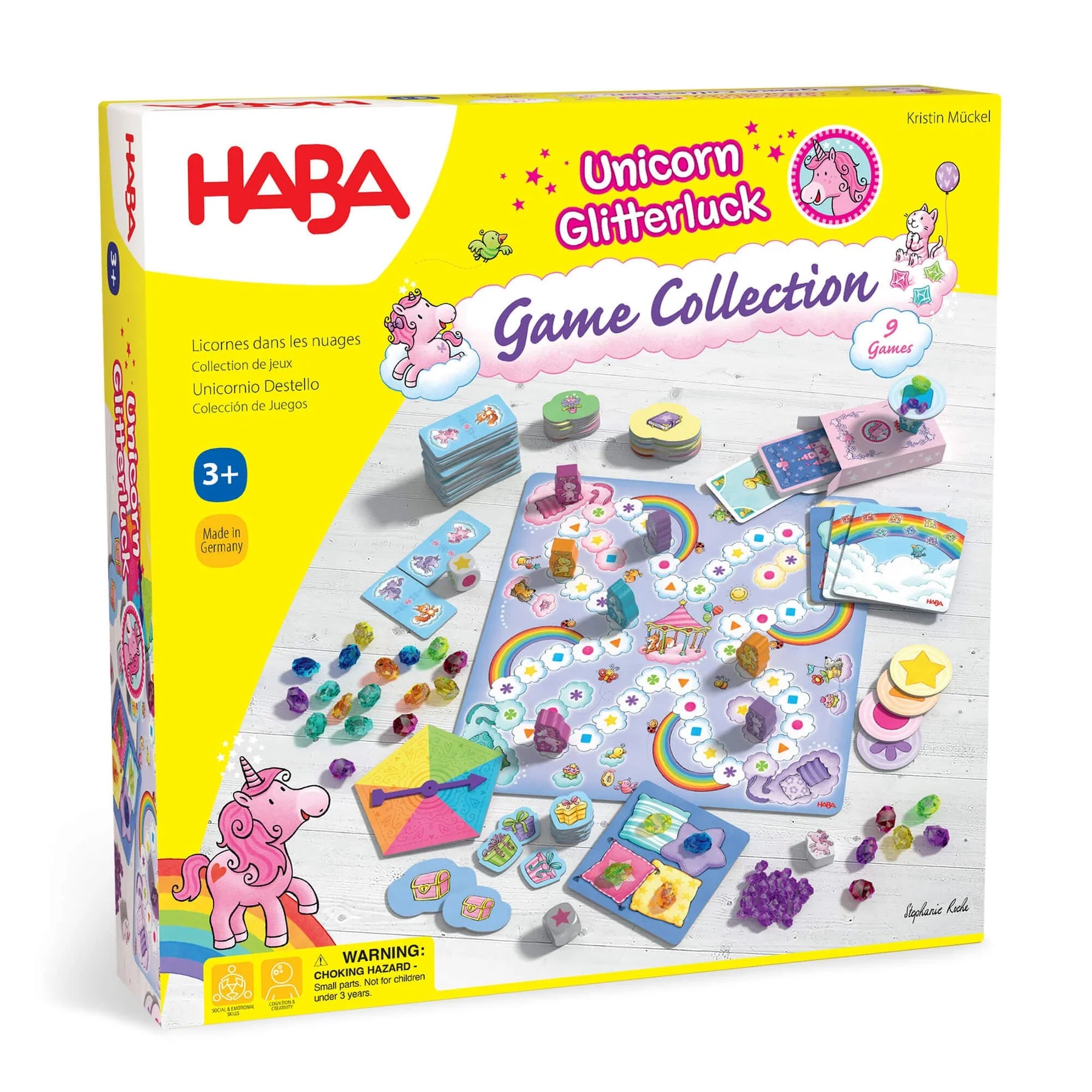 HABA - Unicorn Glitterluck - Game Collection - HABA - littleyoyo.ca