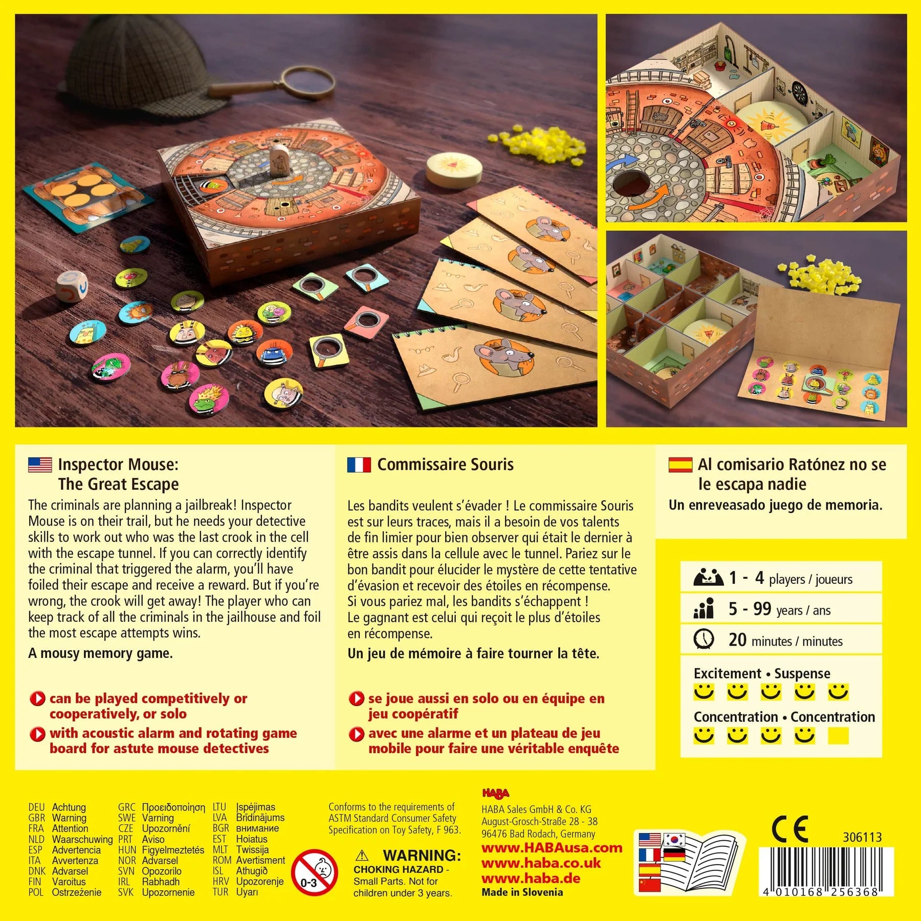 HABA - Inspector Mouse: The Great Escape - HABA - littleyoyo.ca