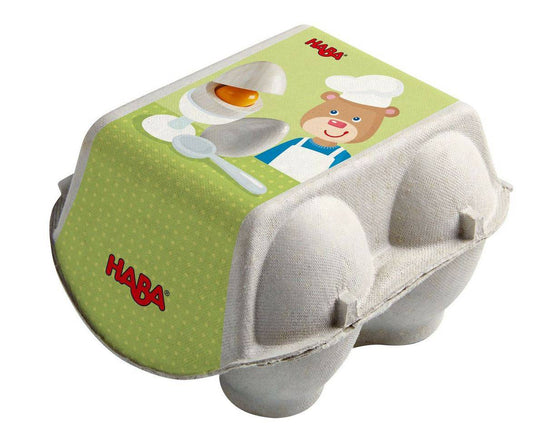 HABA - Wooden Eggs with Removable Yolk Play Food