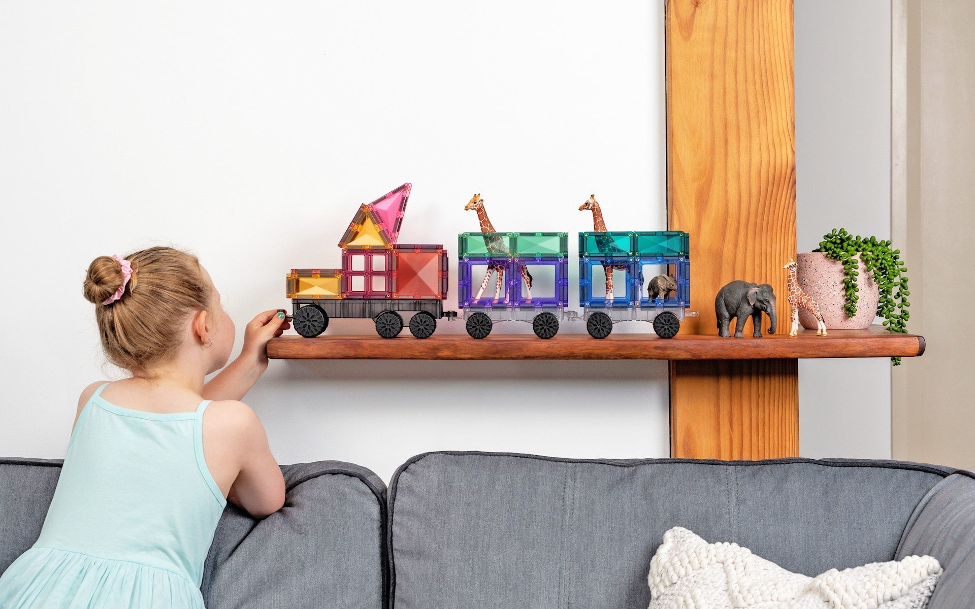 Connetix - Pastel Transport Pack - 50 Piece Magnetic Tiles - Connetix - littleyoyo.ca
