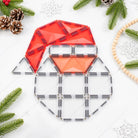 Connetix Santa build with festive decorations