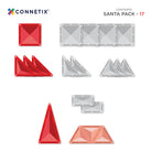 Connetix Christmas Santa Pack 17 piece contents