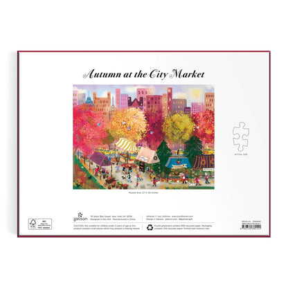 Joy Laforme Autumn at the City Market - 1000pc Jigsaw Puzzle