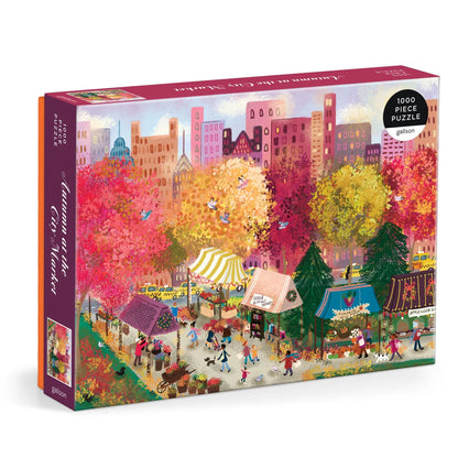 Joy Laforme Autumn at the City Market - 1000pc Jigsaw Puzzle