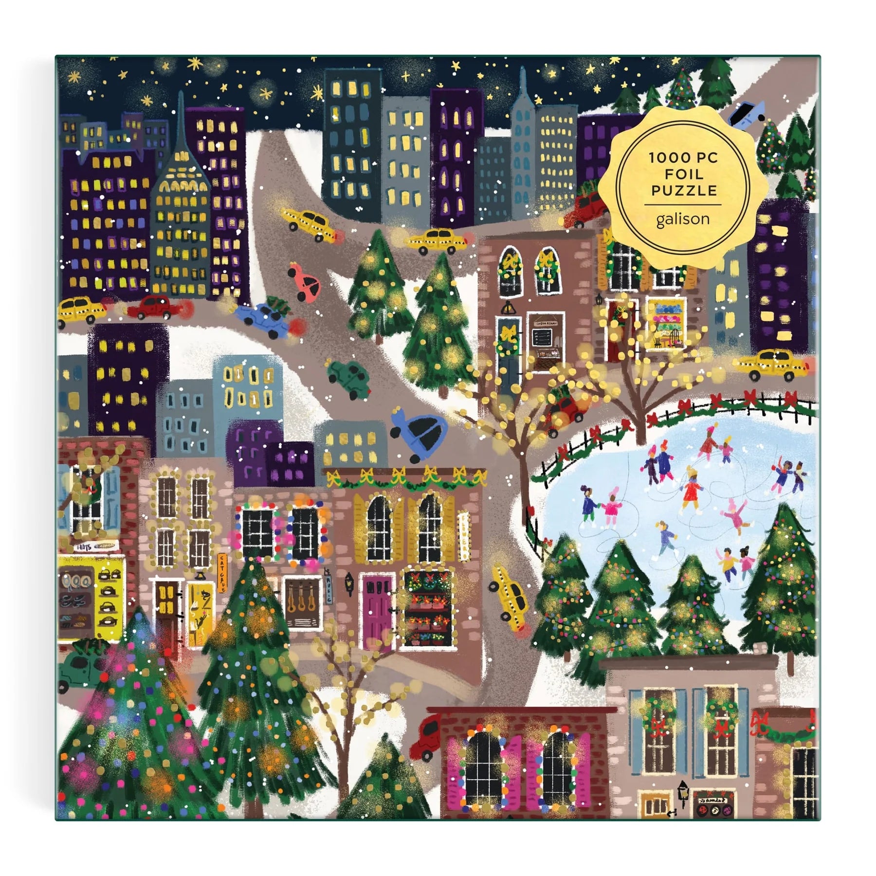Joy Laforme Sparkling City - 1000pc Foil Jigsaw Puzzle - Galison - littleyoyo.ca