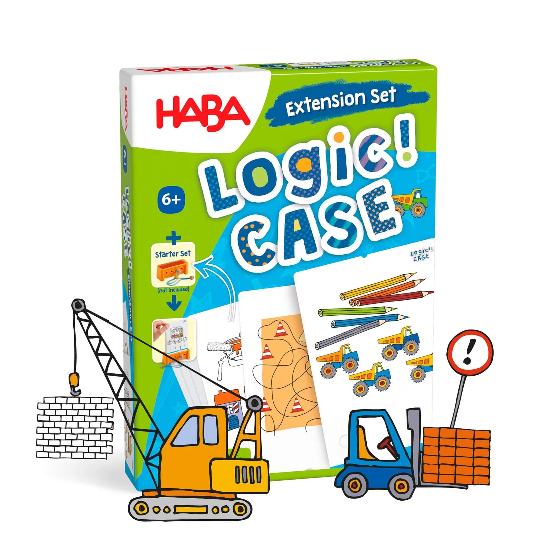 HABA - Logic! Case Expansion Set - Construction Site - HABA - littleyoyo.ca