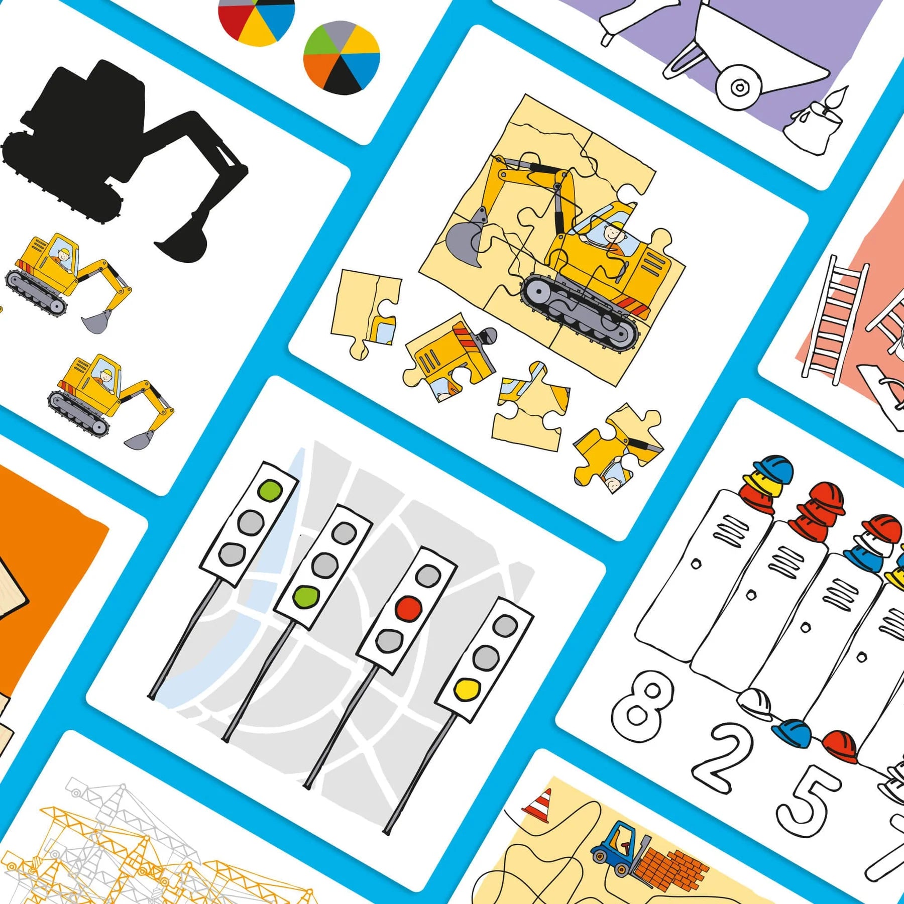 HABA - Logic! Case Expansion Set - Construction Site - HABA - littleyoyo.ca