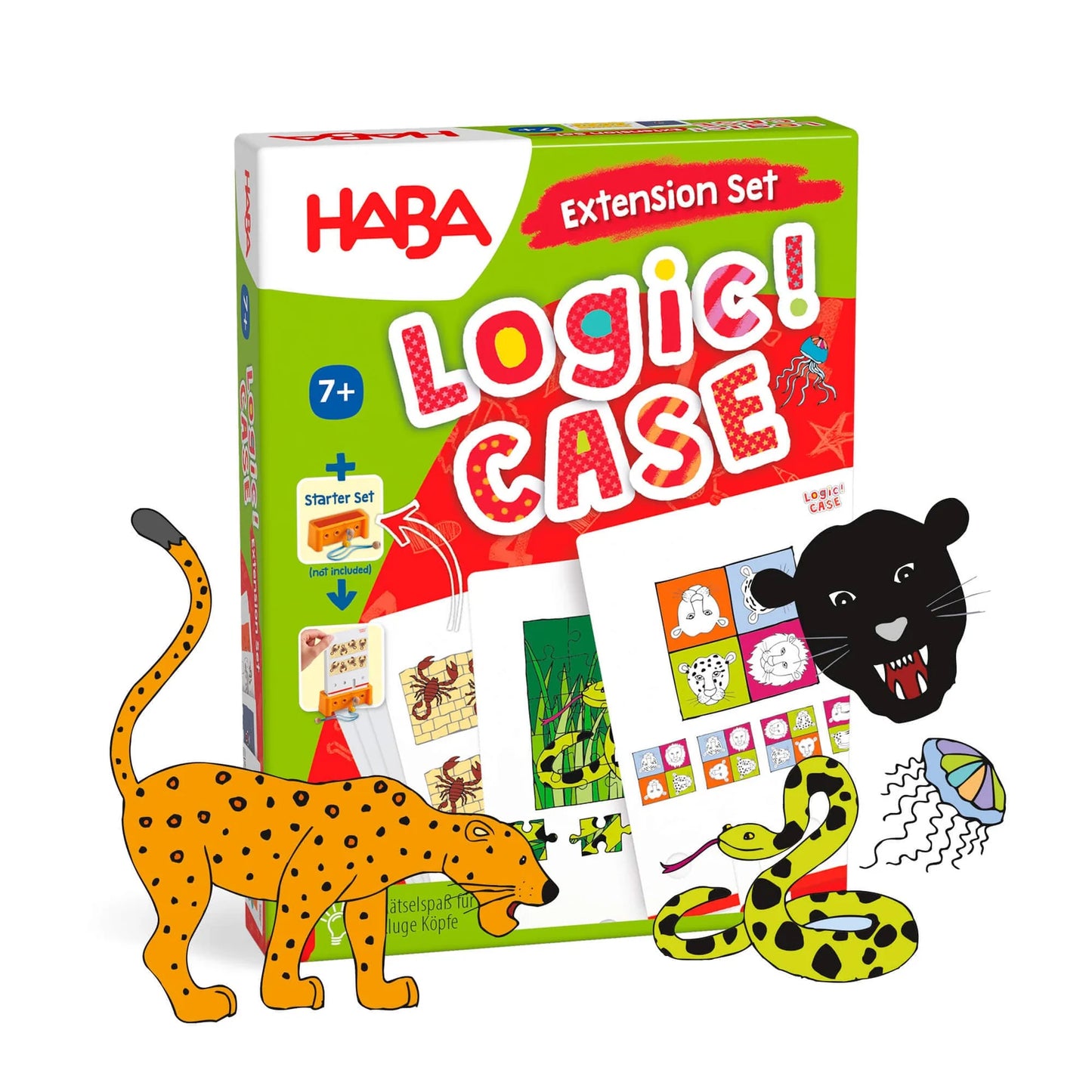 HABA - Logic!  Case Expansion Set - Dangerous Animals