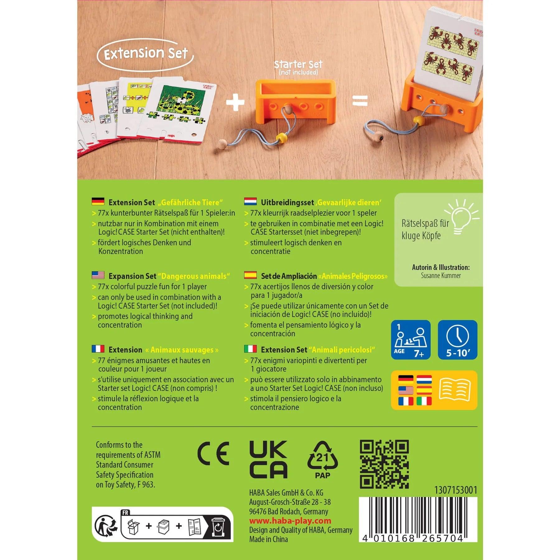HABA - Logic! Case Expansion Set - Dangerous Animals - HABA - littleyoyo.ca