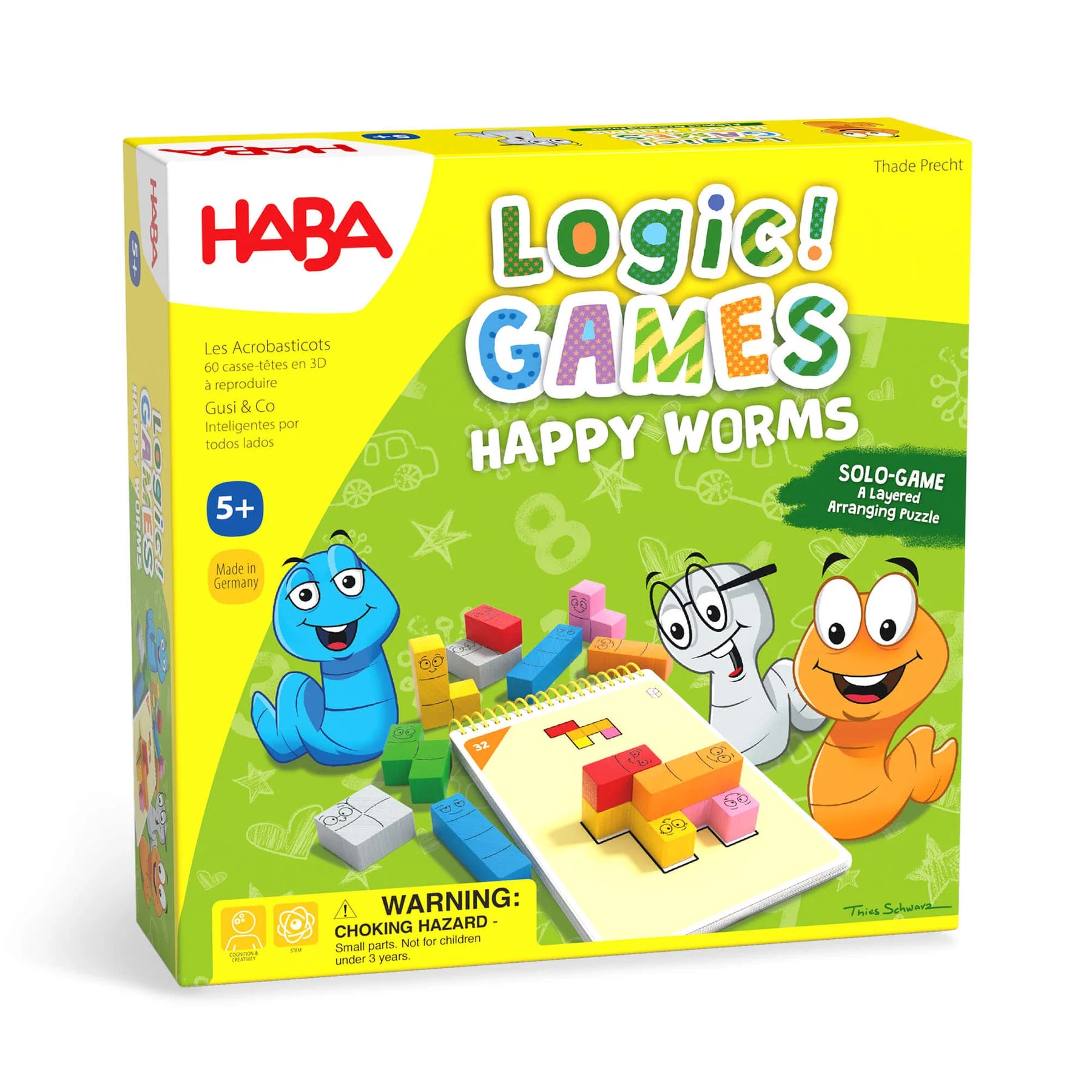 HABA - Logic! Games: Happy Worm - HABA - littleyoyo.ca