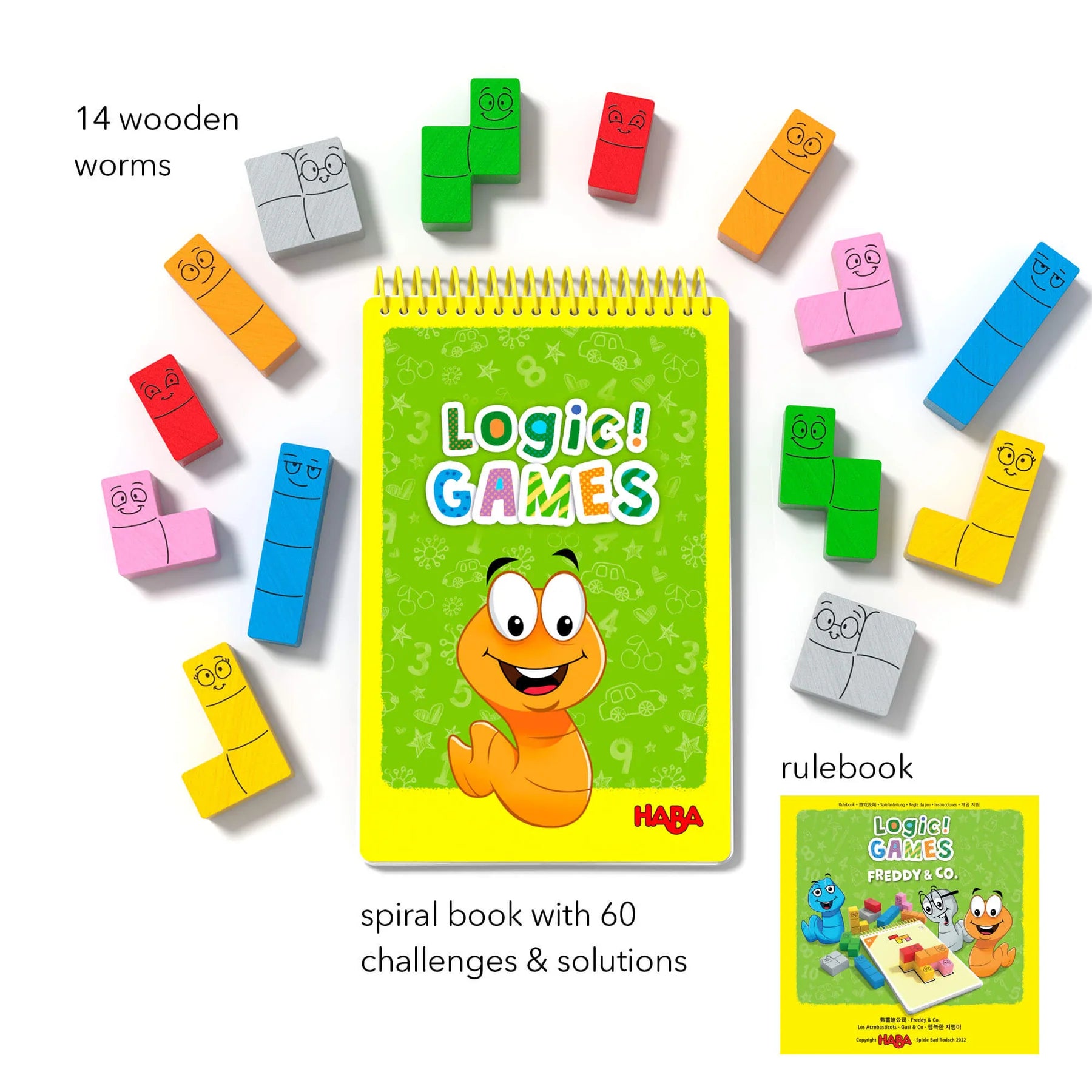HABA - Logic! Games: Happy Worm - HABA - littleyoyo.ca