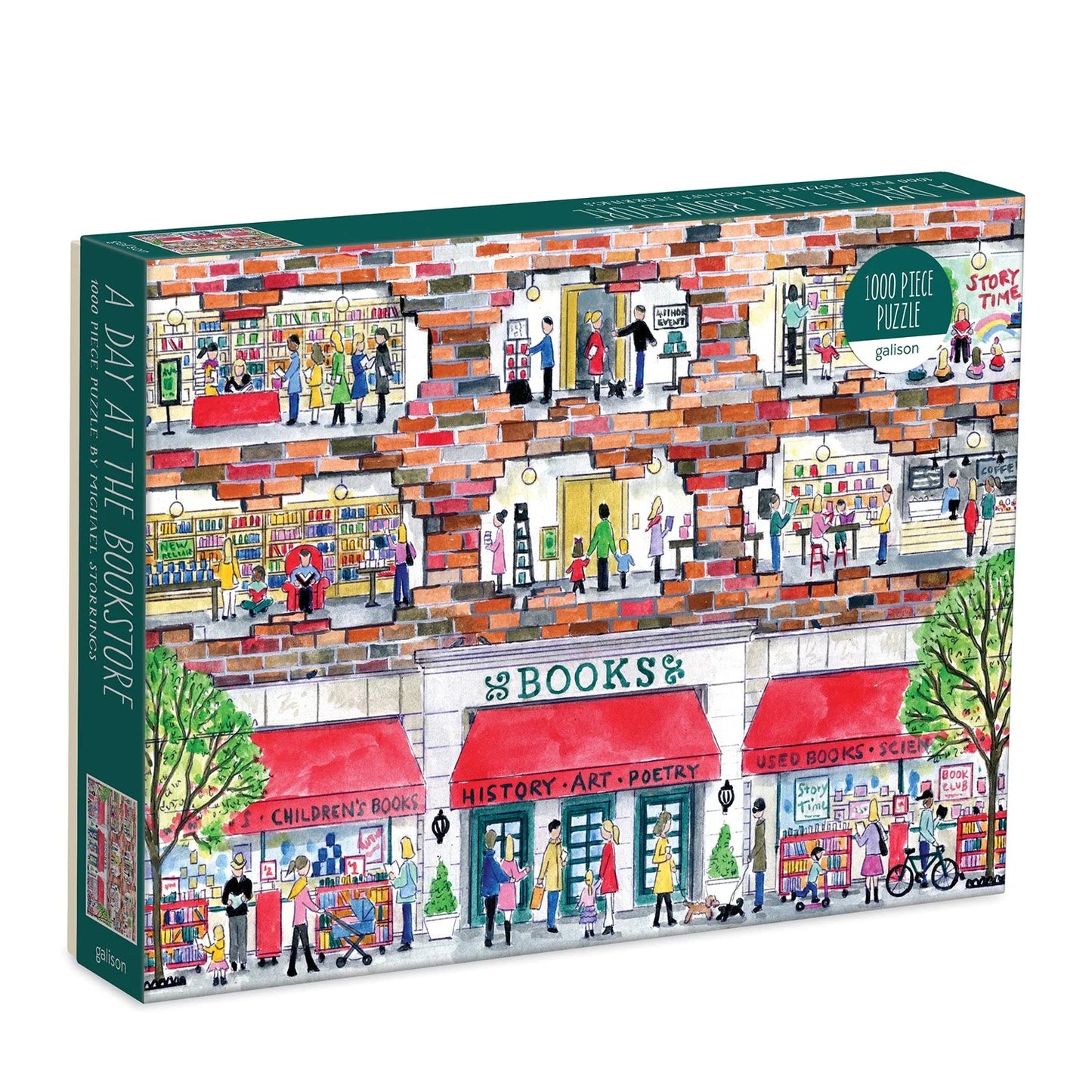 Michael Storrings A Day at the Bookstore - 500pc Jigsaw Puzzle