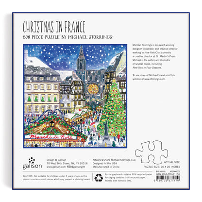 Michael Storrings Christmas in France - 500 Piece Jigsaw Puzzle