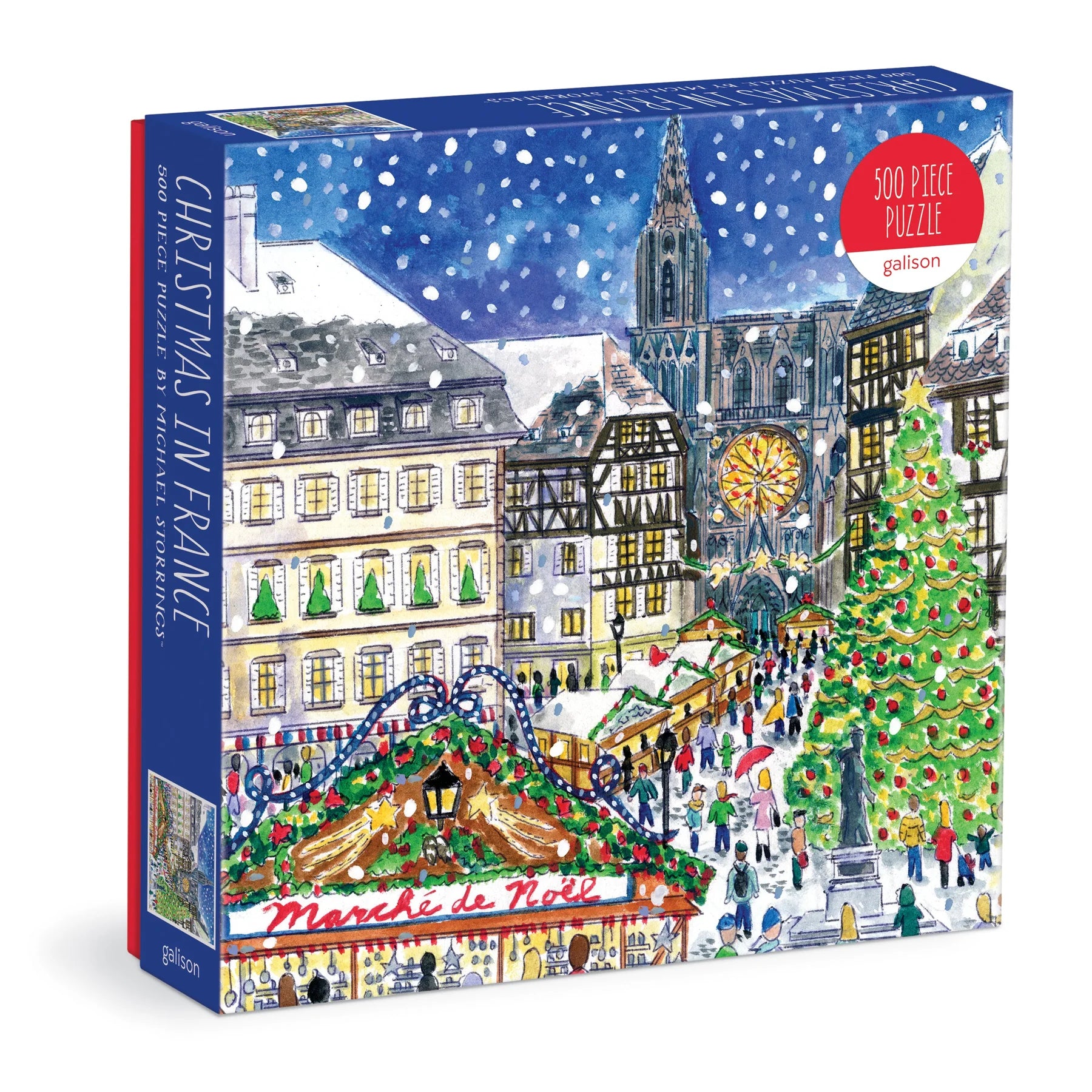 Michael Storrings Christmas in France - 500 Piece Jigsaw Puzzle - Galison - littleyoyo.ca