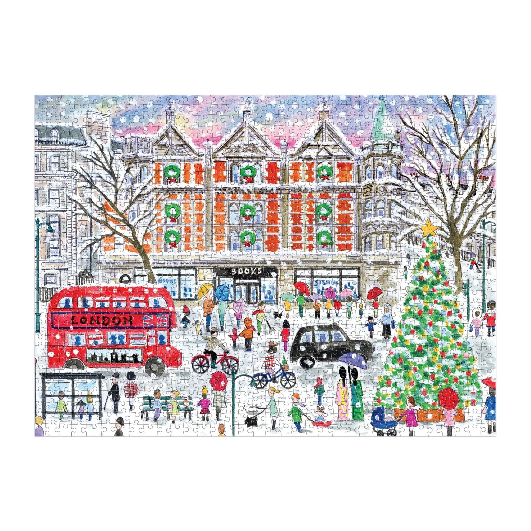 Michael Storrings Christmas in London - 1000 Piece Jigsaw Puzzle