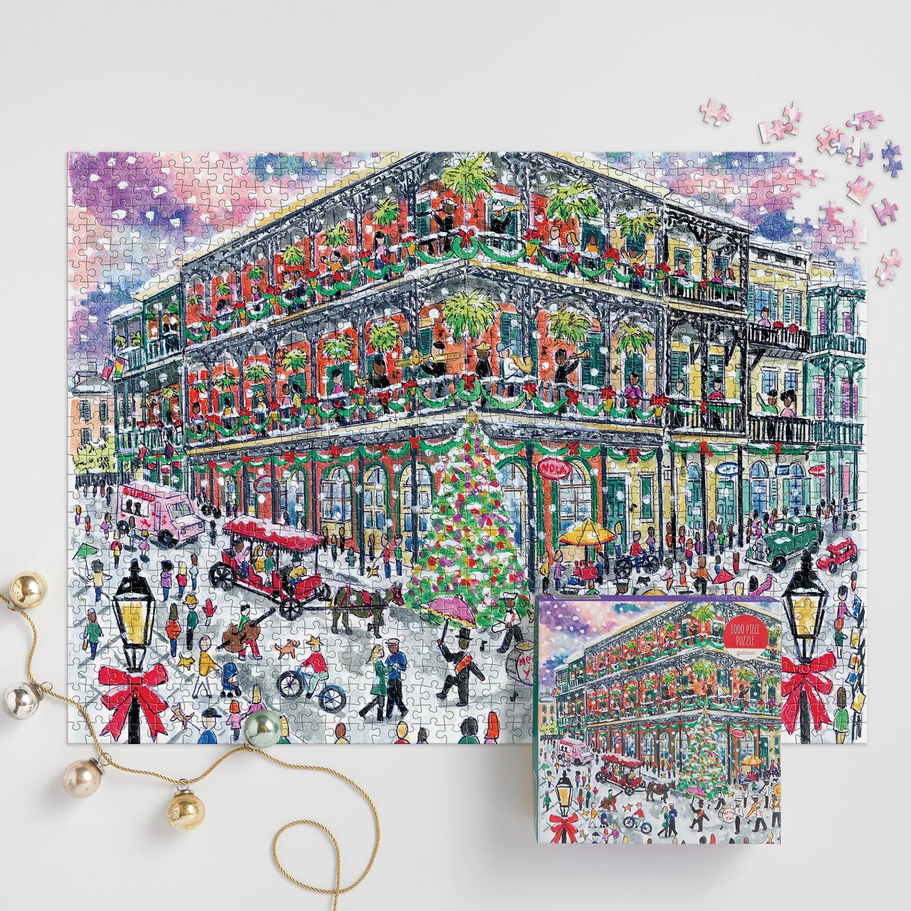 Michael Storrings Christmas in New Orleans - 1000 Piece Jigsaw Puzzle