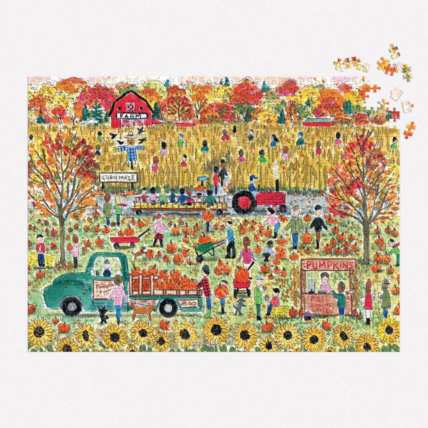Michael Storrings Pumpkin Patch - 1000 Piece Jigsaw Puzzle