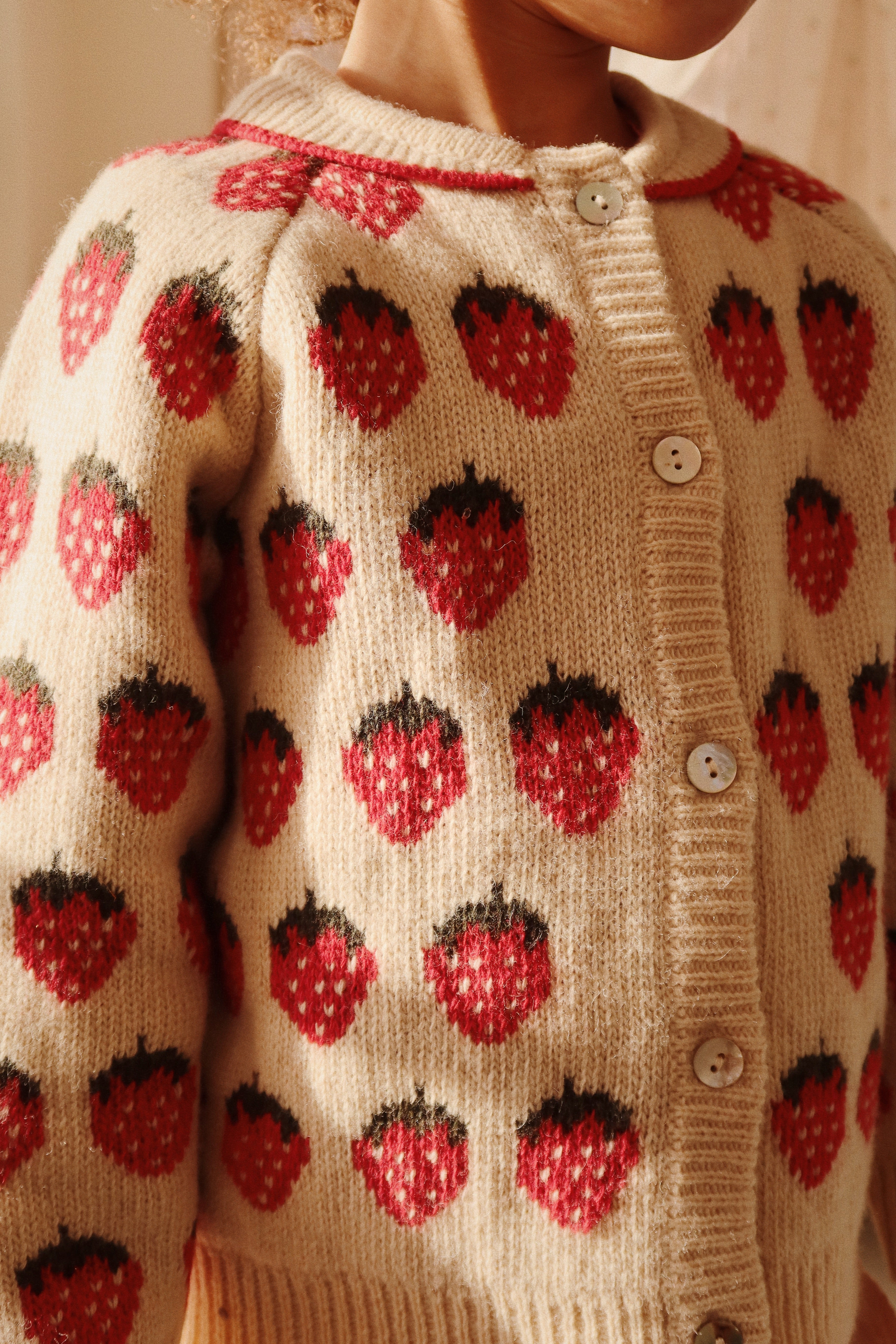 Konges Slojd - Belou Knit Cardigan - Strawberry