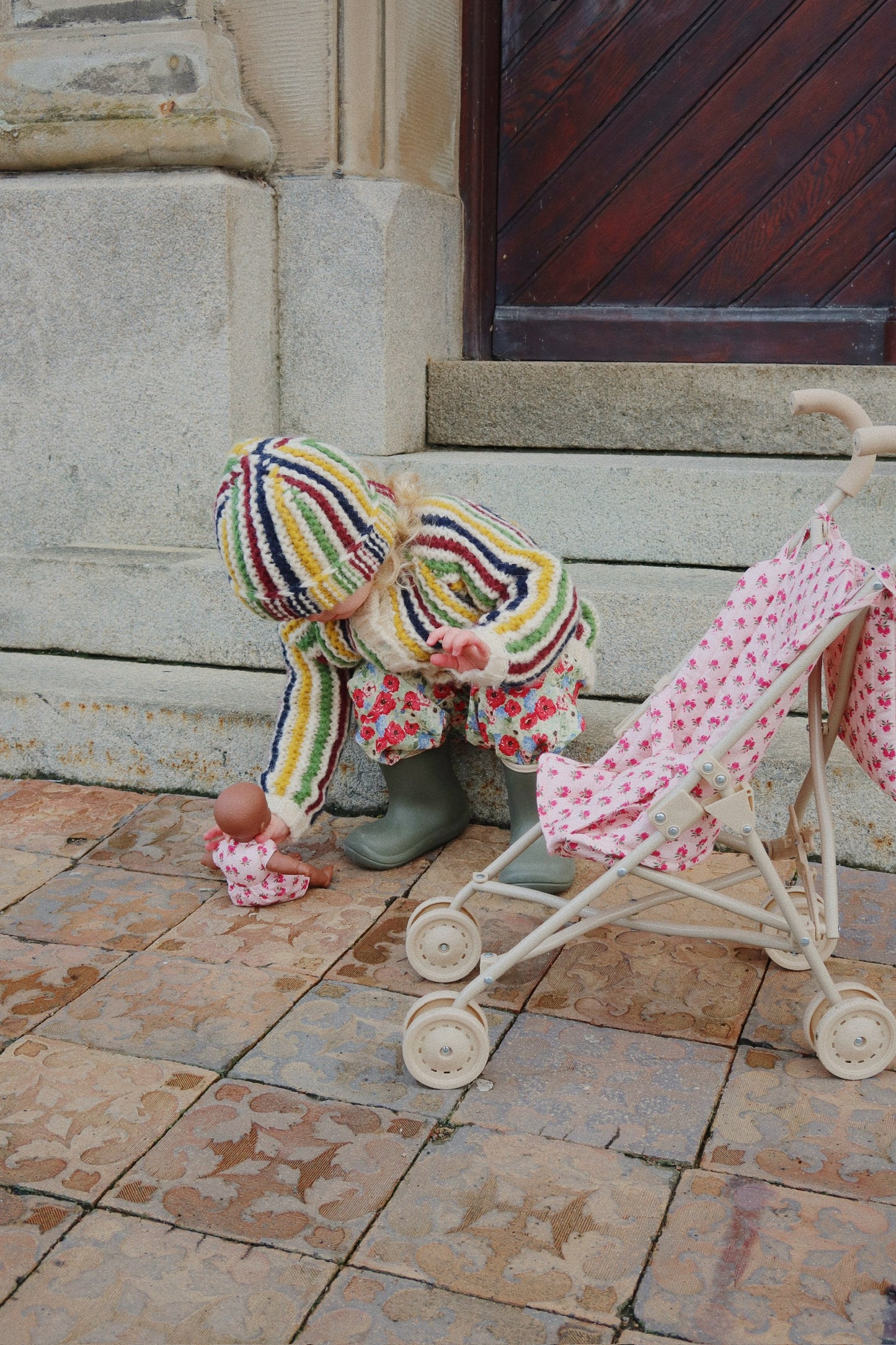 Konges Slojd - Cheeky Doll Stroller - Rosie Rose