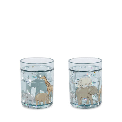 Konges Slojd - 2 Pack Glitter Cups - Safari