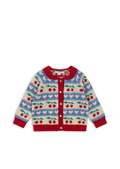 Konges Slojd - Belou Knit Cardigan - Cherry Stripe