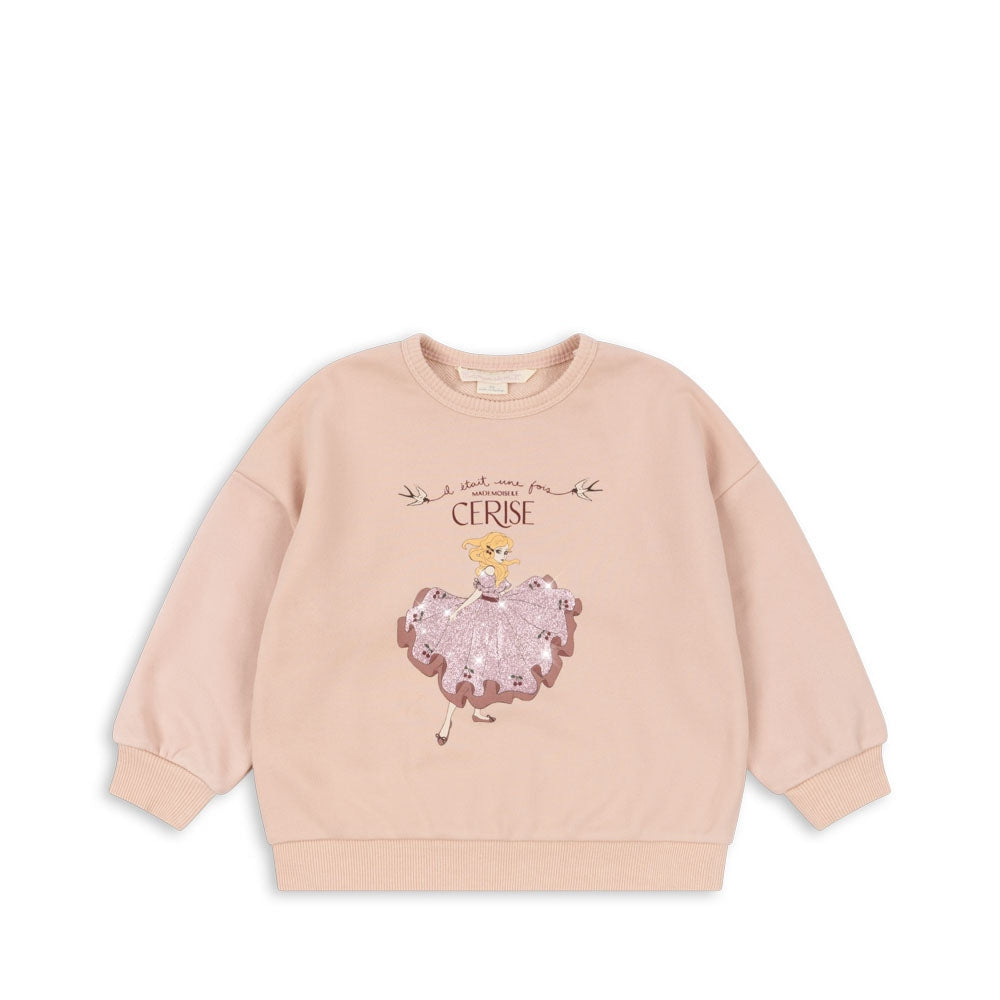 Konges Slojd - Lou Glitter Sweatshirt OCS -  Cameo Rose