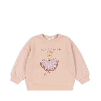 Konges Slojd - Lou Glitter Sweatshirt OCS -  Cameo Rose