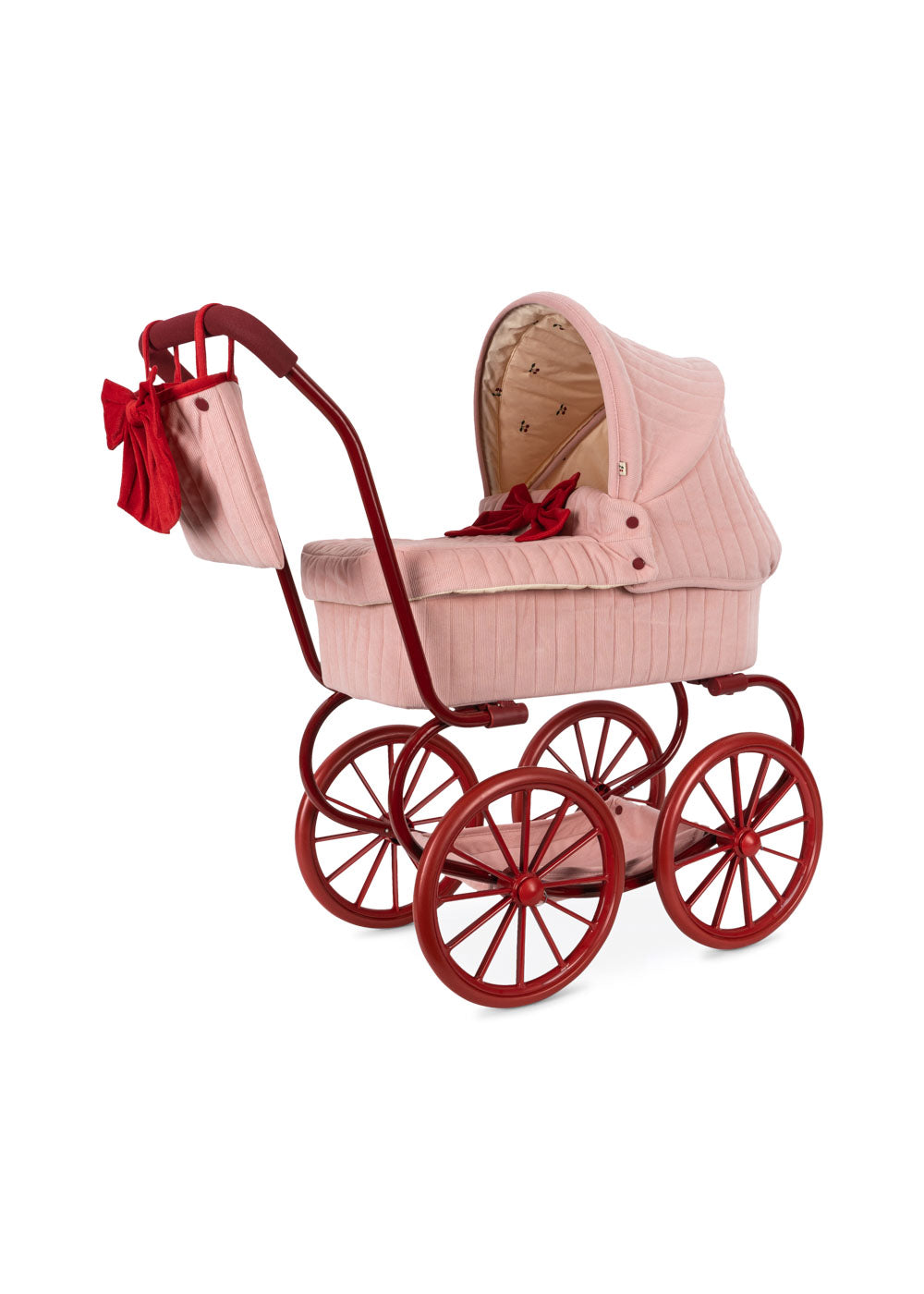 Konges Slojd - Minnie Lulu Doll Pram - Strawberry Ice