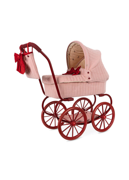 Konges Slojd - Minnie Lulu Doll Pram - Strawberry Ice