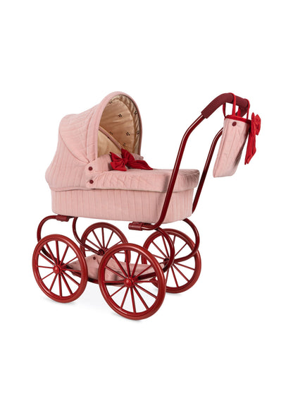 Konges Slojd - Minnie Lulu Doll Pram - Strawberry Ice