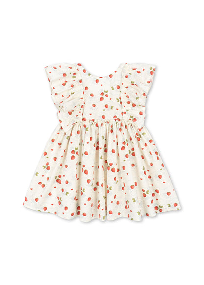 Konges Slojd - Evia Bow Dress GOTS - Marmalade