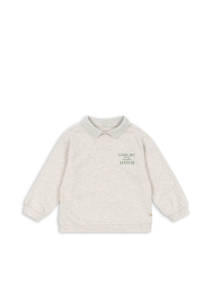 Konges Slojd - Spotty LS Polo GOTS - Off White Melange