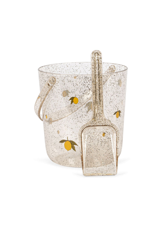 Konges Slojd - Glitter Bucket and Shovel - Lemon