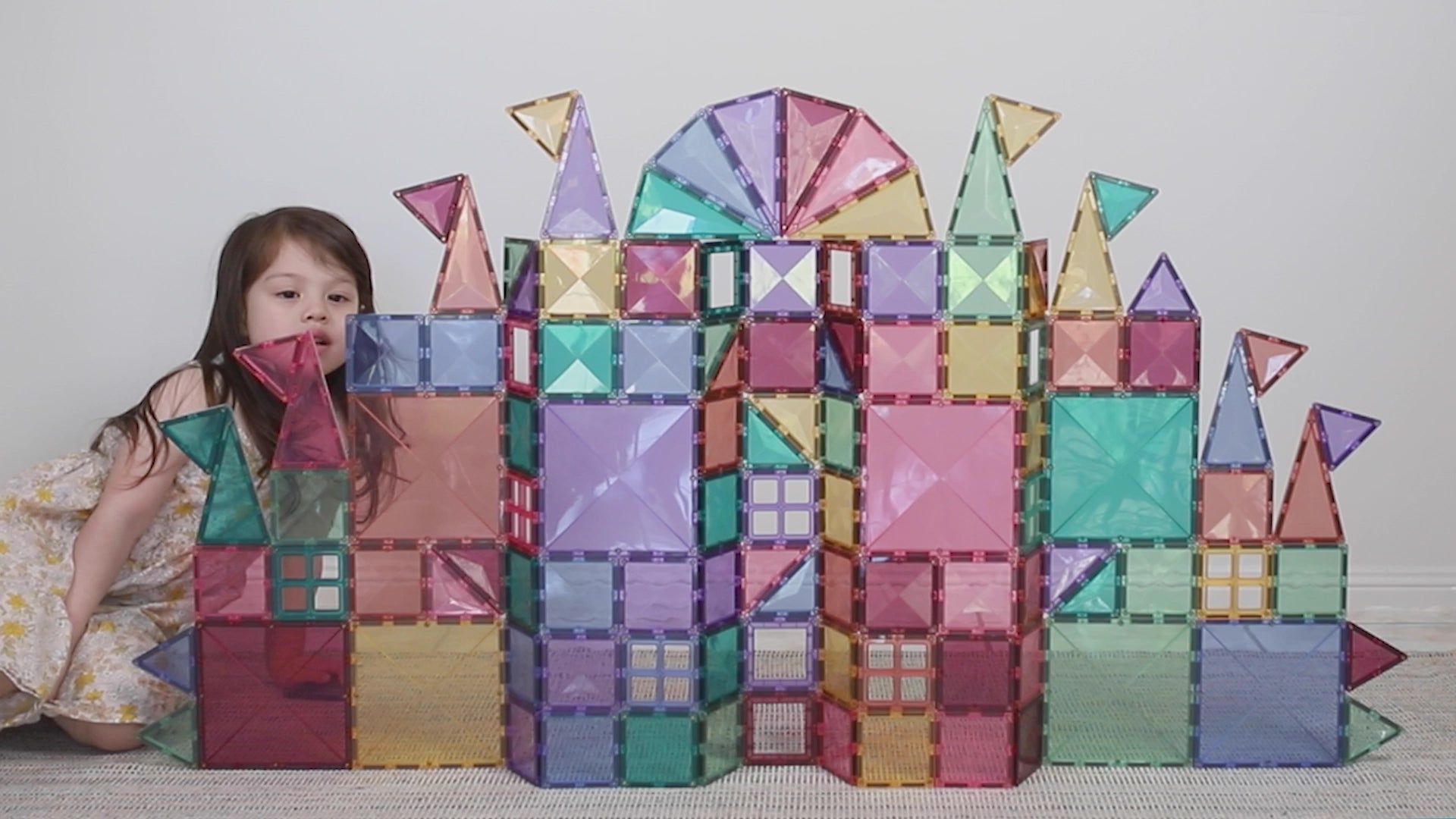 Connetix - 120 Piece Pastel Creative Pack Magnetic Tiles